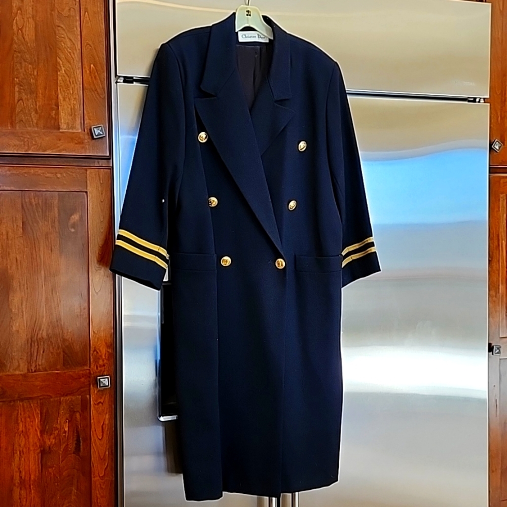Christian Dior Vintage Navy, Size 10